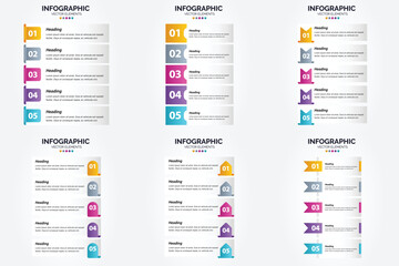 Flat design vector infographics set for advertising in brochures. flyers. and magazines.