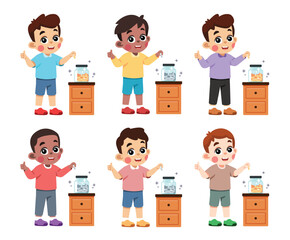 Kid Saving Money thumb up