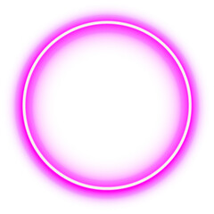 Pink Neon Circle