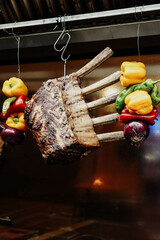 Cortes de ternera de primera calidad en un asador argentino