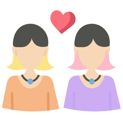 COUPLE flat icon