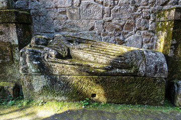 Ruins of the old convent of San Domingos in the city of Pontevedra, Galicia in Spain