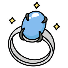 RING filled outline icon