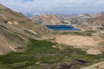 Landscape at Laguna del Maule in Chile, South America