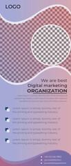 Business Roll up Banner design template