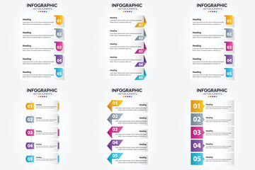Flat design vector infographics set for advertising in brochures. flyers. and magazines.