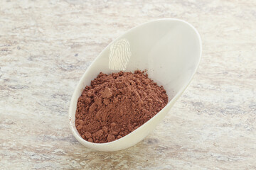 Natural organic cocoa powder for culinary