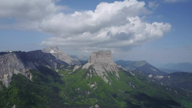 Leveled Top Of Mont Aiguille Mountain In The Vercors Massif Of France