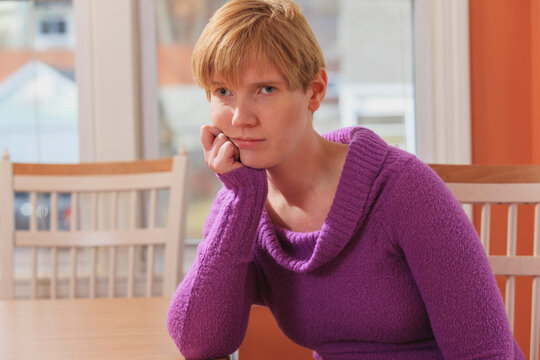 Portrait of a young woman with visual impairment and right sided Cerebral Palsy