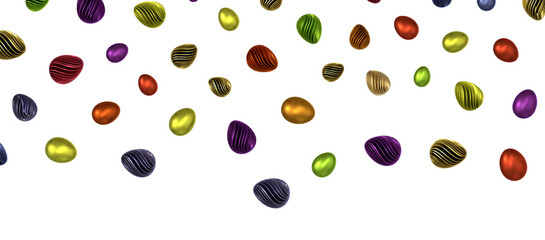 Colorful handmade easter eggs