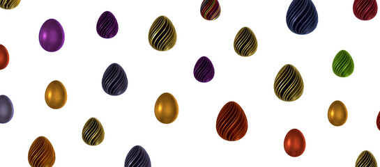 Vintage colorful easter eggs