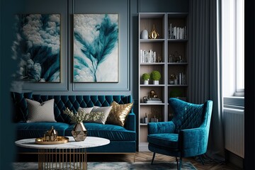 Modern Interior Design Living Room, Chic Modern Luxury Aesthetics Style Home