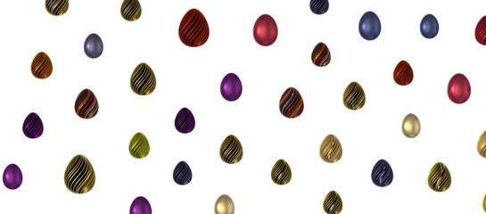Fototapeta na wymiar Vintage colorful easter eggs