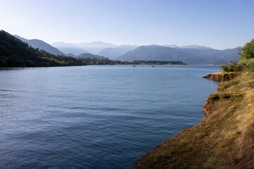 Beautiful Colbun lake in Maule, Chile 
