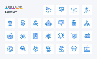25 Easter Blue icon pack