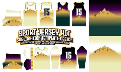 sport Jersey Apparel Sport Wear Sublimation pattern Design 279 for Soccer Football E-sport Basketball volleyball Badminton Futsal t-shirt