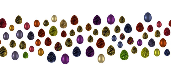 Perfect colorful handmade easter eggs