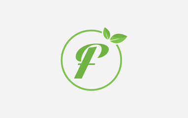 Fresh nature leaf and healthy logo design with the letter and alphabets. Green leaf and eco logo icon design 