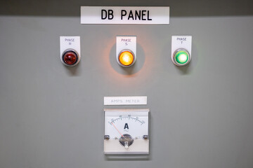 Machines Instrument panel for electric energy Voltage Regulator Panel Current and Voltage Meters To...