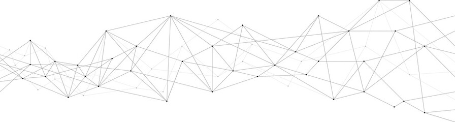 Abstract modern futuristic network illustration