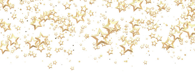 stars. Confetti celebration, Falling golden abstract decoration for party, birthday celebrate,