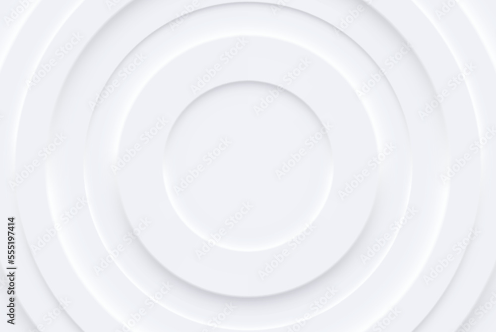 Aufkleber abstract circular modern wallpaper design. gray futuristic circle background in neomorphism style. g