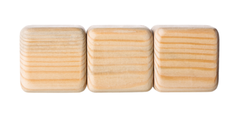 Geometry square shape of wood blocks