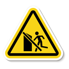 No Exit Sign On White Background