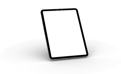 Photo Black tablet computer with blank 3d - obrazy, fototapety, plakaty
