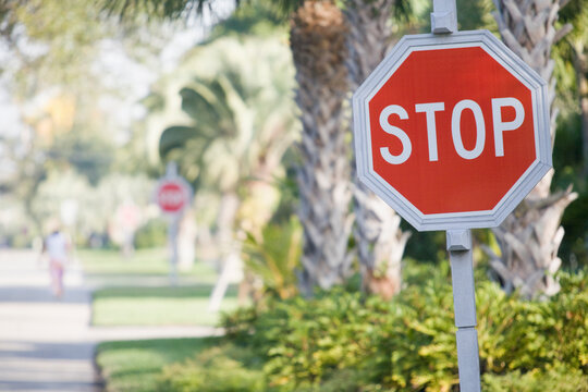 Stop Sign at the roadside