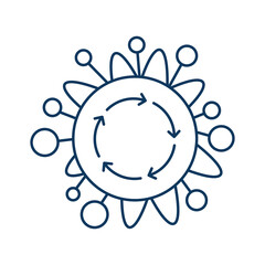 Internet of things line universal icon ui ux element sign.