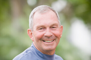 Portrait of a senior man smiling