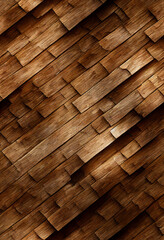 Old wooden surface abstract design Generative AI