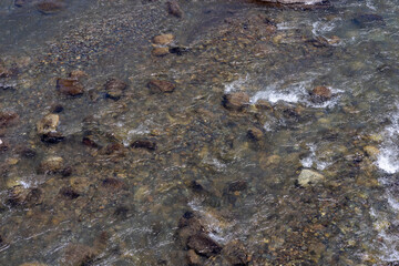 Nuble River at San Fabian de Alico in Maule, Chile 