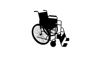 Plakat Wheelchair silhouette