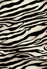 Zebra fur print texture design Generative AI