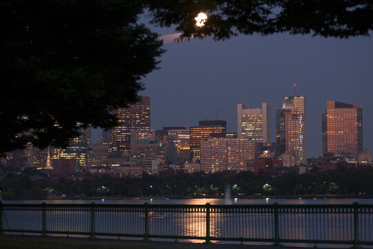 Buildings at the waterfront, Charles River, Back Bay, Boston, Massachusetts, USA