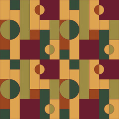 Universal abstract seamless geometric pattern with simple forms