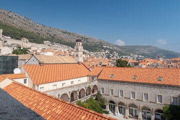 Fototapeta na wymiar The walled city of Dubrovnik in Croatia