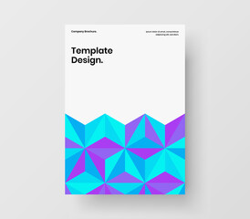 Creative geometric pattern leaflet layout. Modern banner design vector concept.