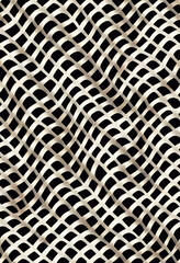 Geometric shaped moire illusory seamless pattern Generative AI