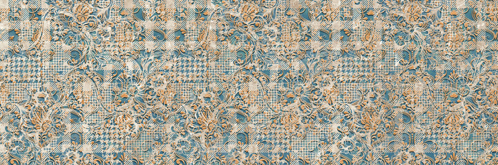 Interior decoration element for floor or wall