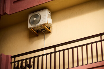 Air Conditioning unit on building wall