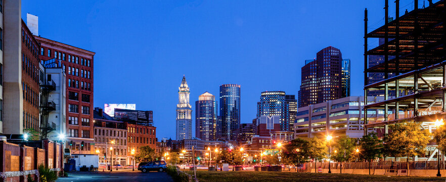 Buildings in a city, Rose Kennedy Greenway, Boston, Suffolk County, Massachusetts, USA