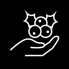 Vector illustration. Line stroke icons. Holiday symbols. Merry Christmas and Happy New Year icons set. Editable vector graphics.