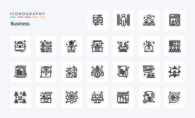 25 Business Line icon pack