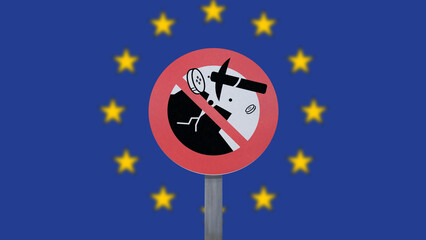 Don't mining, no proof of work crypto mining in Europe. EU bans POW in European Union. Bitcoin mining, Doge miners forbidden in europe, not allowed proof-of-work.