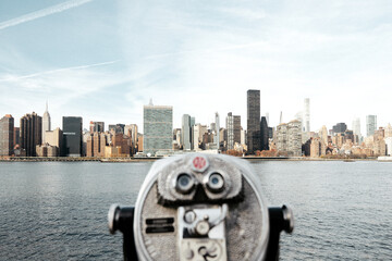 city skyline by viewfinder, nyc