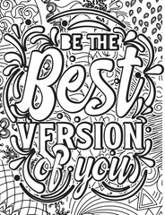 motivational quotes coloring pages design .inspirational words coloring book pages design.