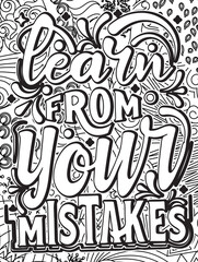 motivational quotes coloring pages design .inspirational words coloring book pages design.
